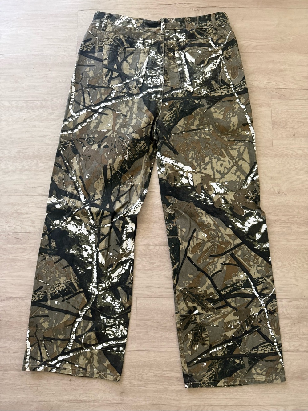 SHEIN Brown Olive Camo Cargo Pants